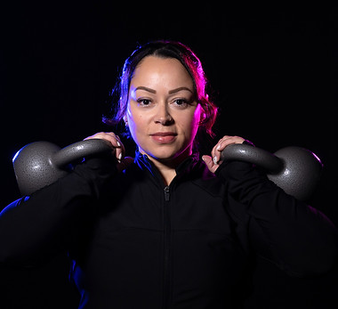 Fitness inspired photoshoot with color g