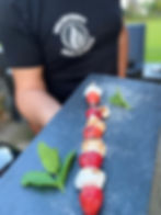 Marshmallow-Erdbeer-Spieße