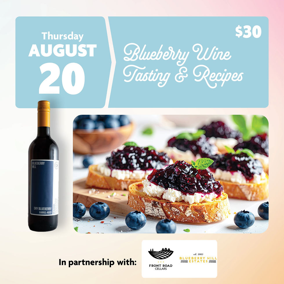 Blueberry Wine Tasting & Recipes