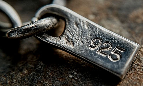 image of a Sterling Silver tag with 925 stamped on it