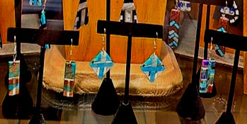Santo Domingo inlay Earring display
