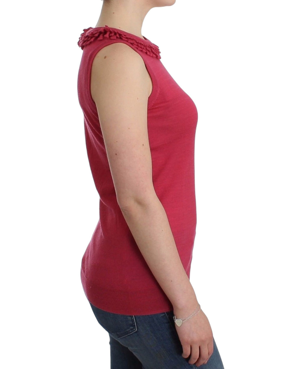 Thumbnail: John Galliano Pink wool knit top