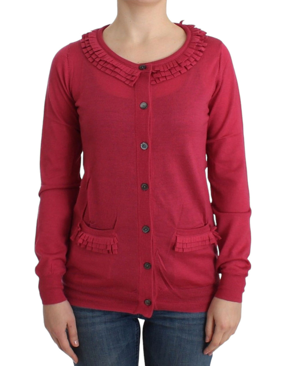 Thumbnail: John Galliano Pink wool cardigan