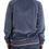 Thumbnail: Cavalli Blue velvet zipup sweater