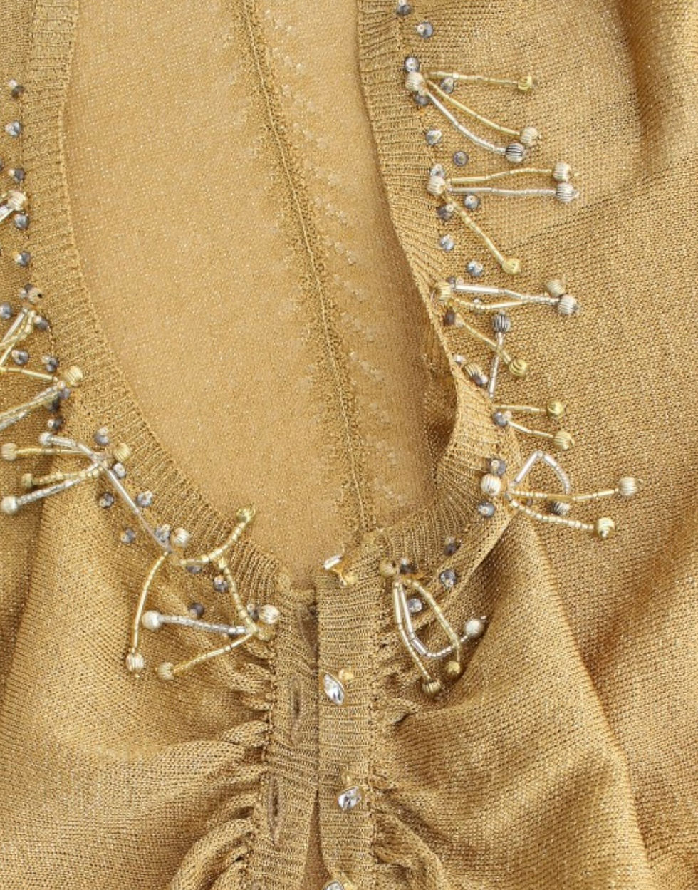 Thumbnail: Cavalli Gold embellished gold shrug