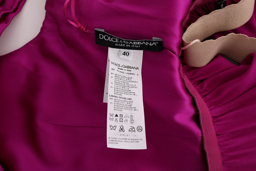Thumbnail: Dolce & Gabbana Pink Silk Stretch Shift Long Dress