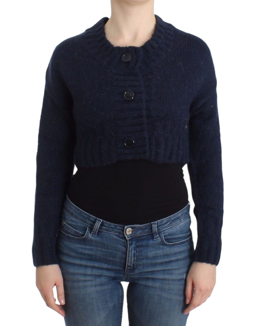 Thumbnail: John Galliano Blue cropped cardigan