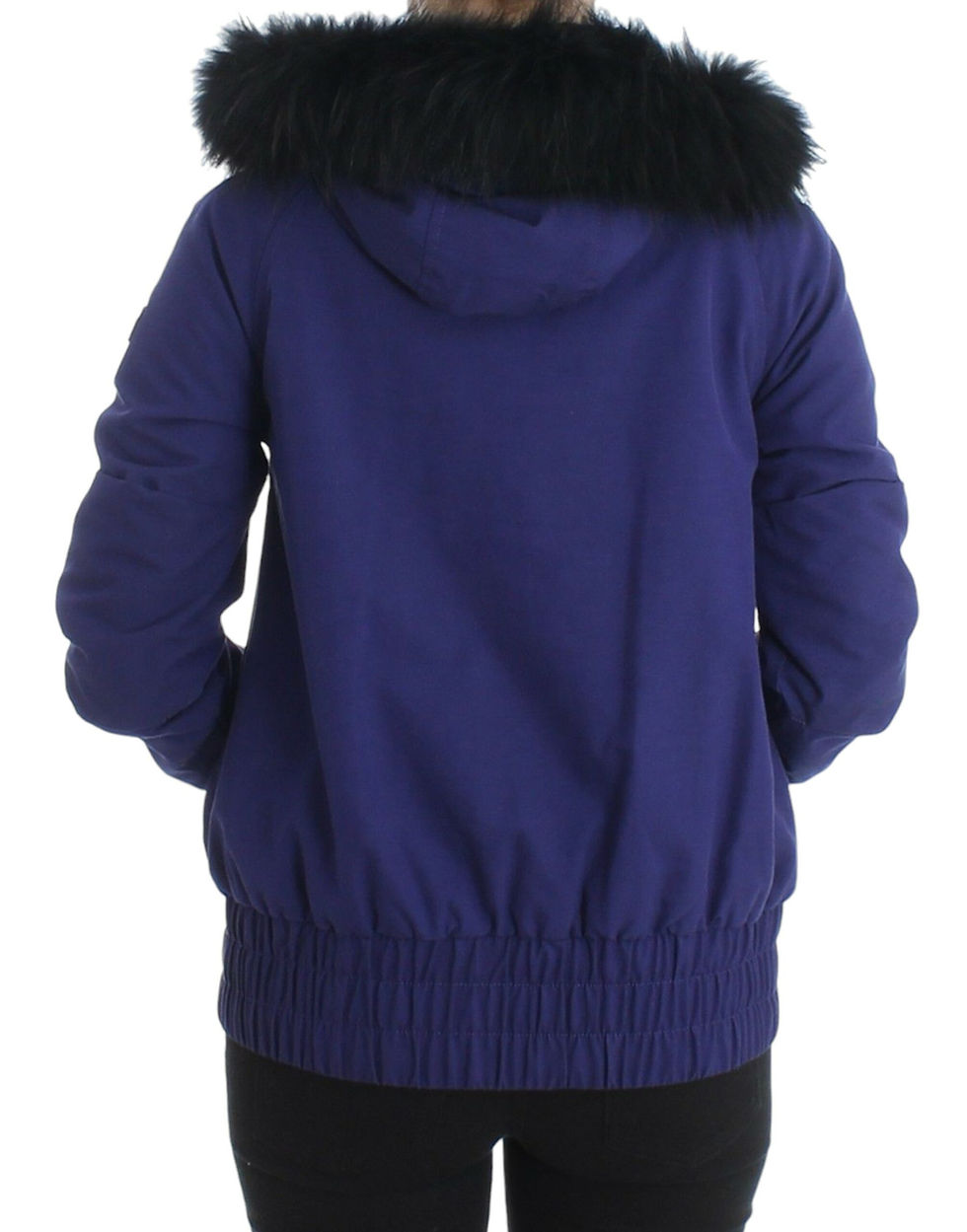 Thumbnail: GF Ferre Blue Padded Jacket Hooded Short K-Way