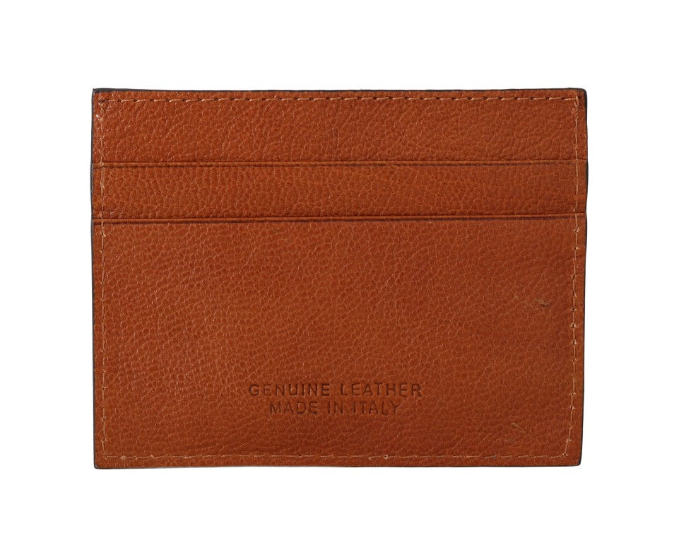 Thumbnail: Billionaire Italian Couture Brown Leather Cardholder Wallet