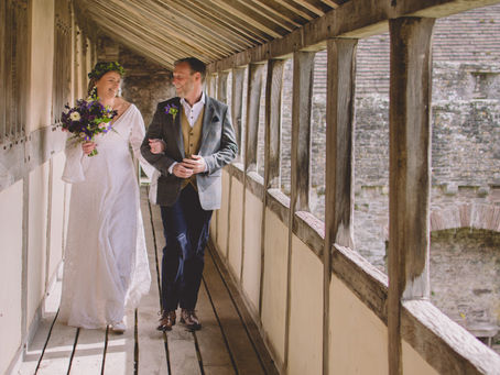 Small Wedding Photographer South Wales - Tretower Court Wedding - Sarah & Alan