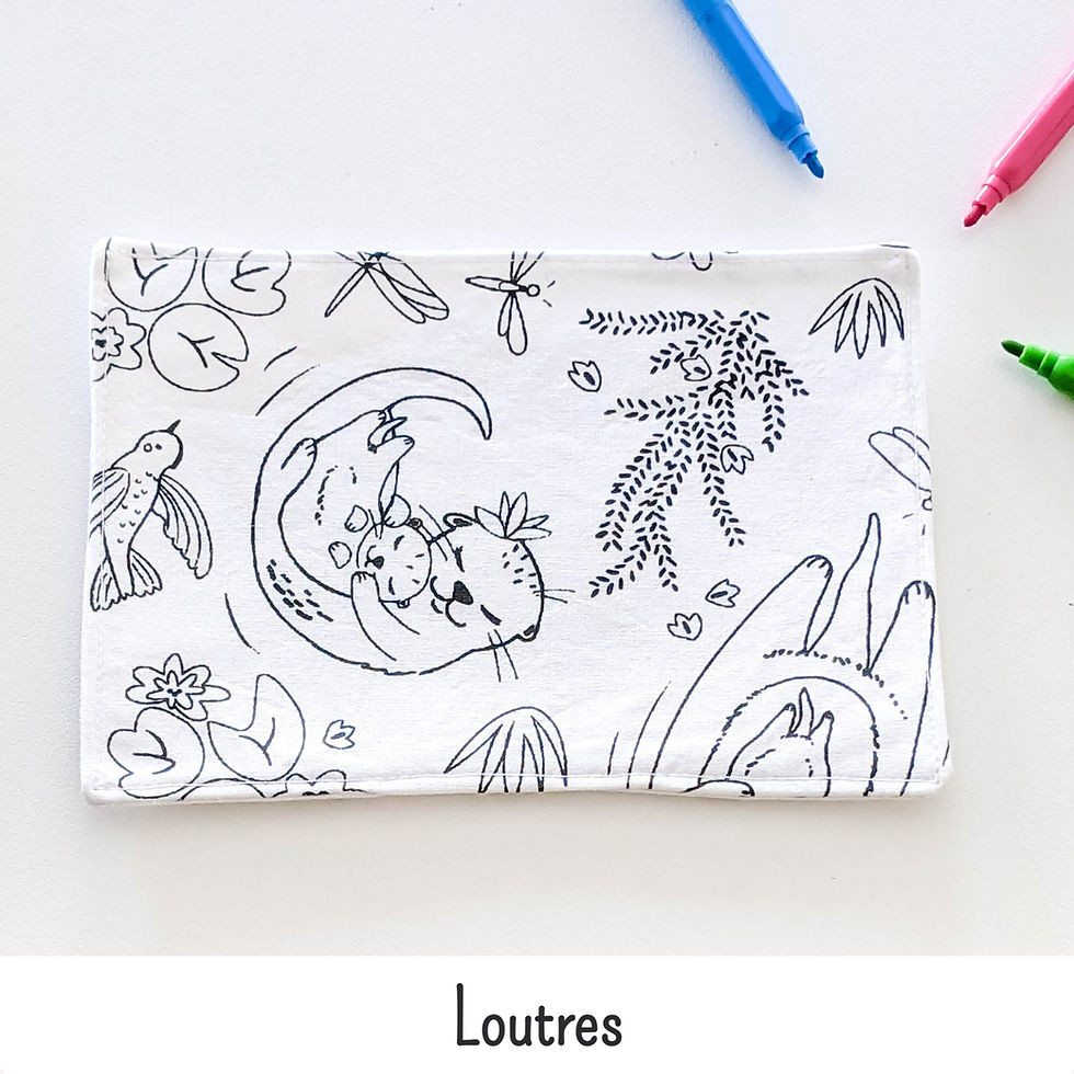 Miniature : Pochette Poissons , 4 sets, 12 feutres