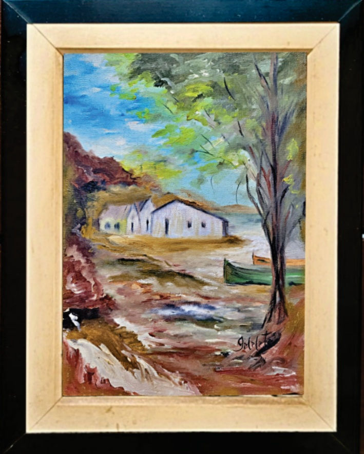 Miniatura: Pintura Plástica   Tela   22 x 33 cm