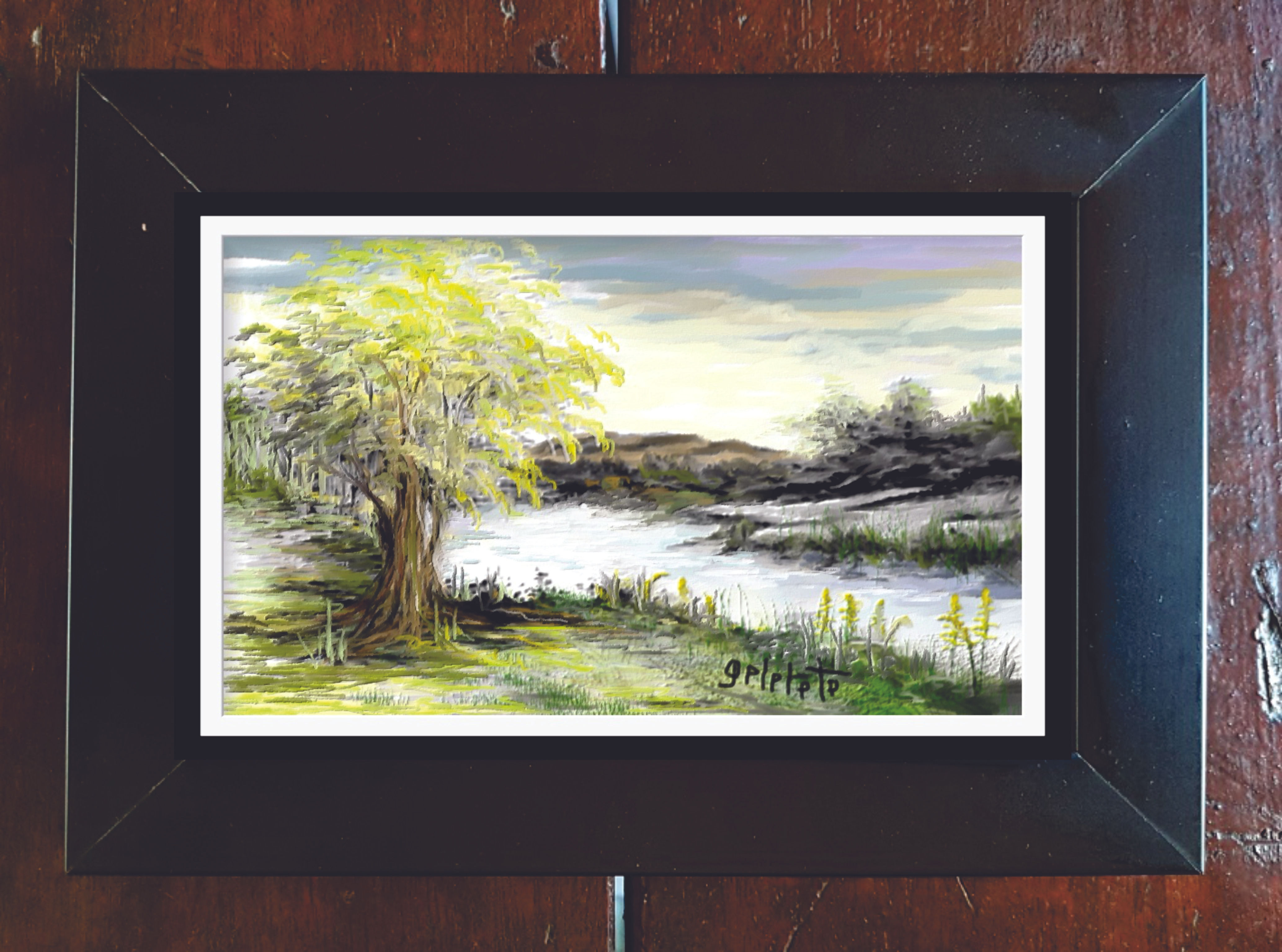 Pintura Digital ... Quadro com Moldura (15x10cm)