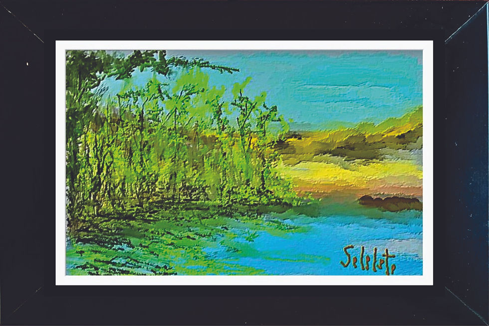 Miniatura: Imagem Pintura Digital Quadro com Moldura (15x10cm)
