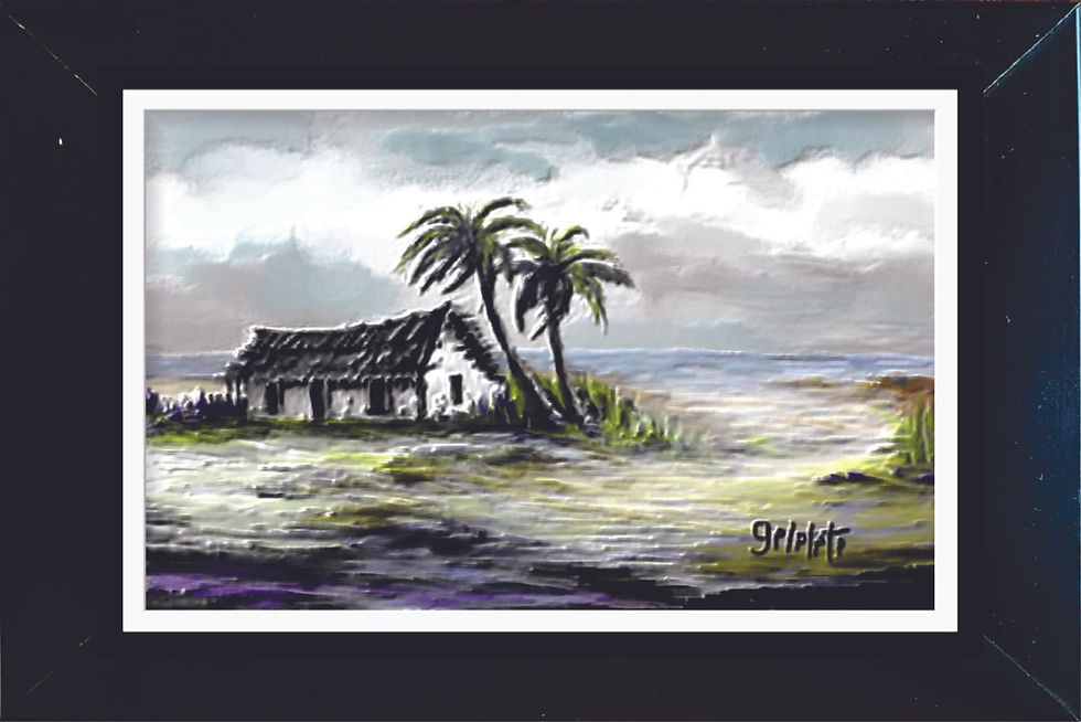 Miniatura: Imagem Pintura Digital Quadro com Moldura (15x10cm)