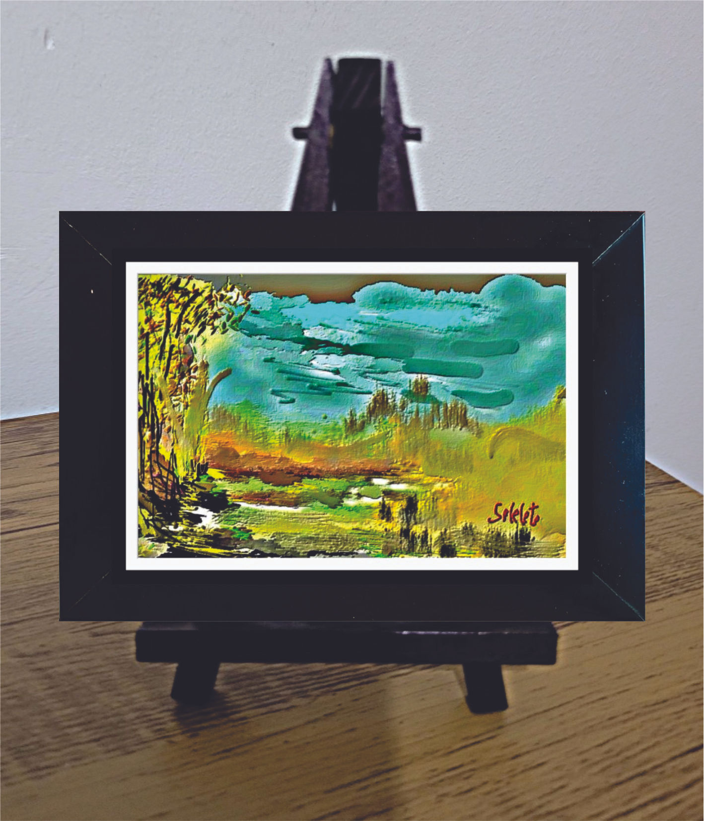 Imagem Pintura Digital Quadro com Moldura (15x10cm)