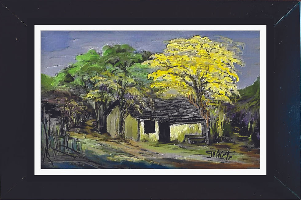 Miniatura: Imagem Pintura Digital Quadro com Moldura (15x10cm)