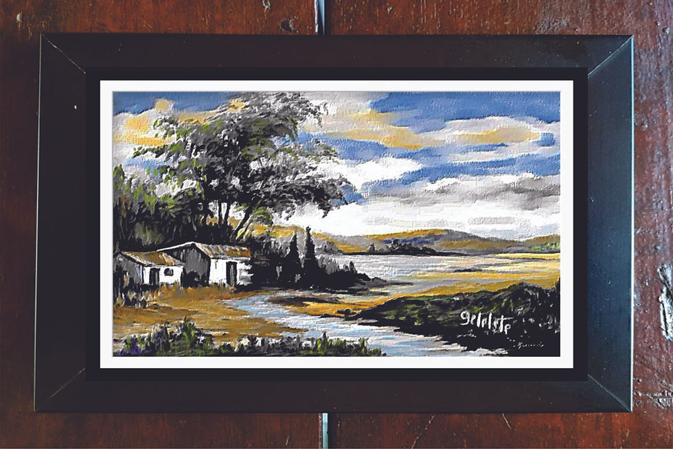 Miniatura: Imagem Pintura Digital Quadro com Moldura (15x10cm)