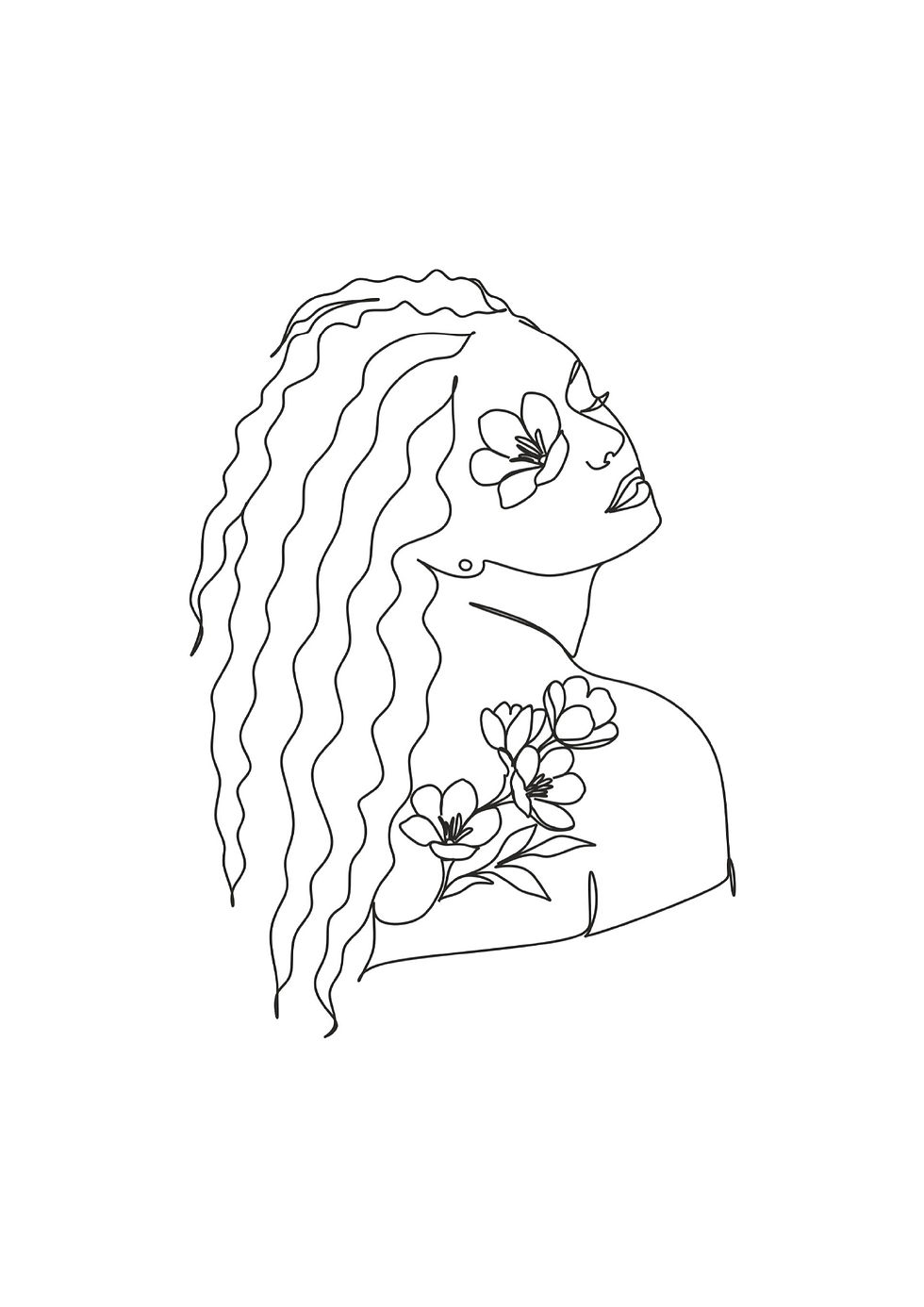 Miniatura: Arte Feminina B - Figurinhas para Pintar