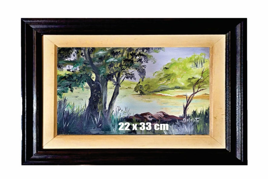 Miniatura: Pintura Plástica   Tela   22 x 33 cm