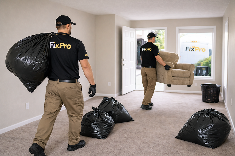 Rental property trash out services in Wentzville Missouri