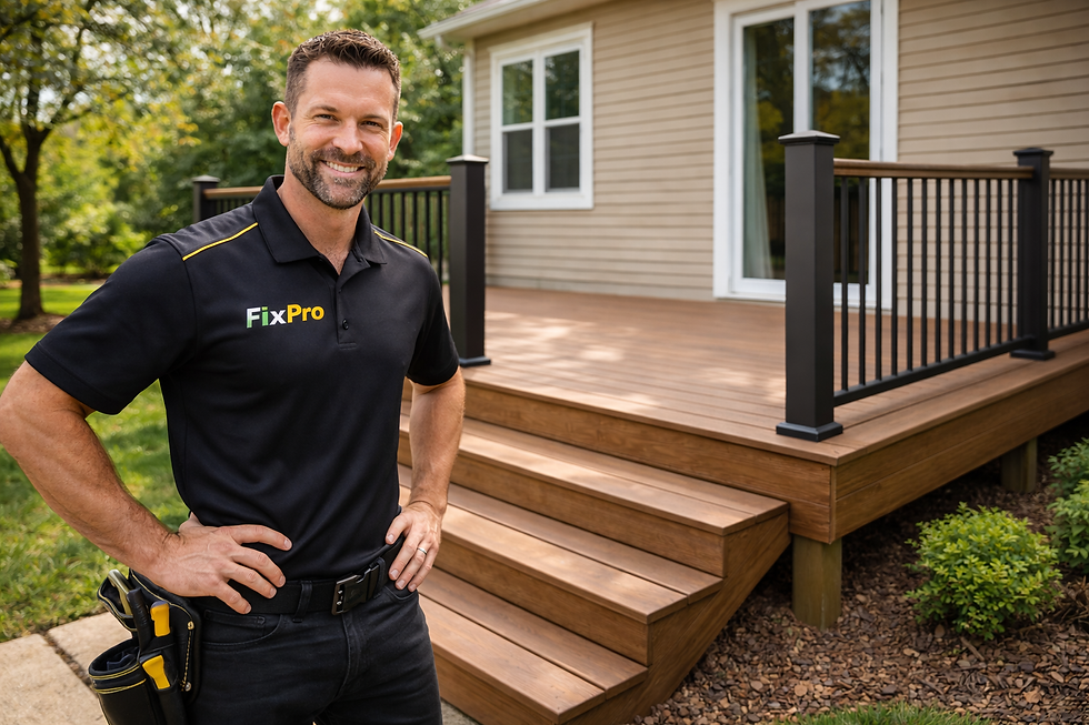 Contact FixPro for deck repair and construction in St. Charles County Missouri