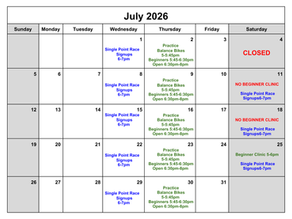 🏁 July 2026 at Oak Creek BMX