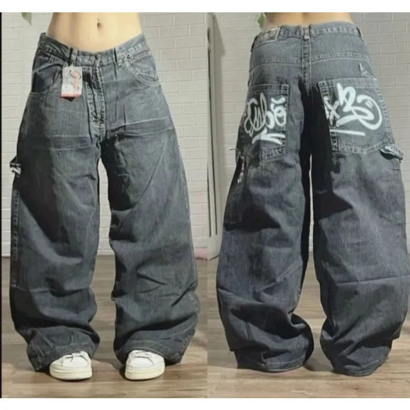 Thumbnail: Vintage Leopard Straight-Leg Jeans