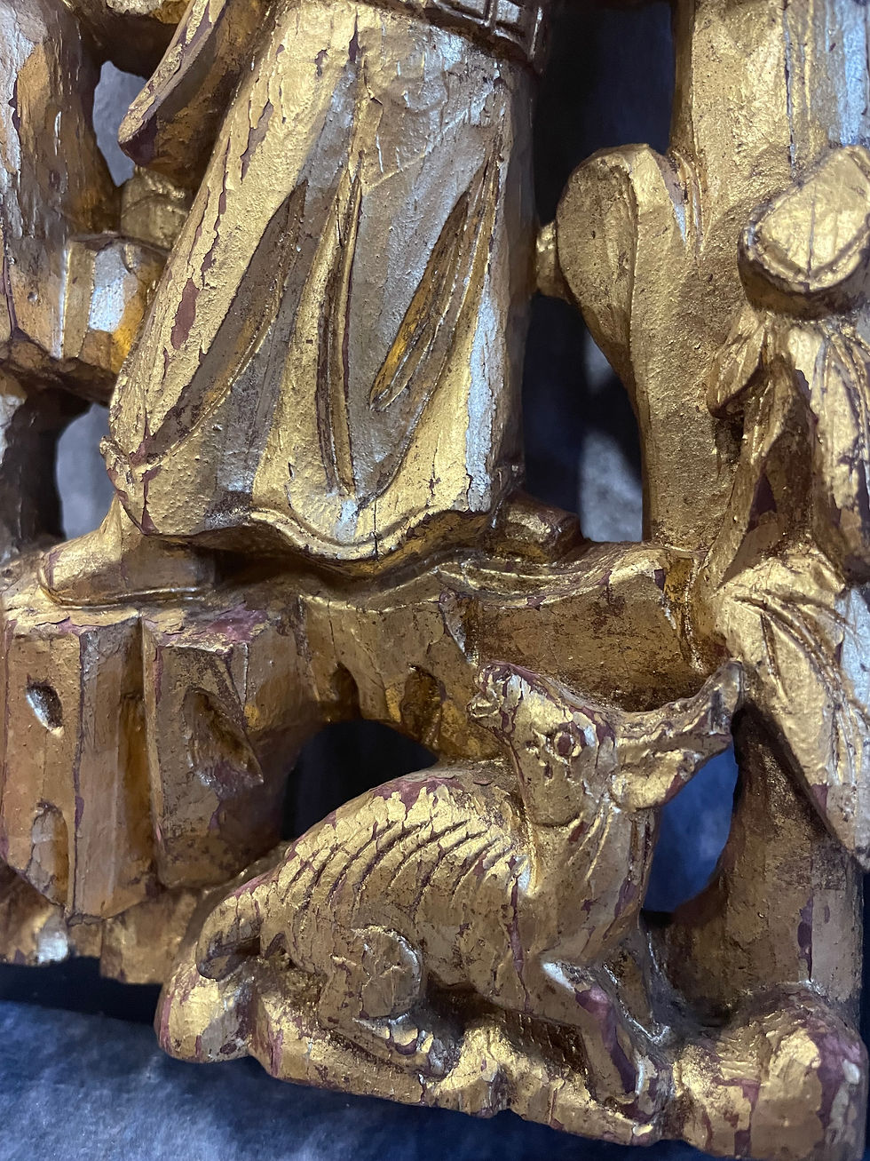 Thumbnail: Antique Chinese Carved Panel WP0035