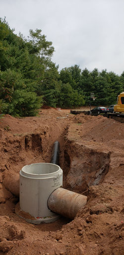 Salt Shed Drainage Connection to C-Drive