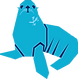 Just Sea Lion Blue Outline.png