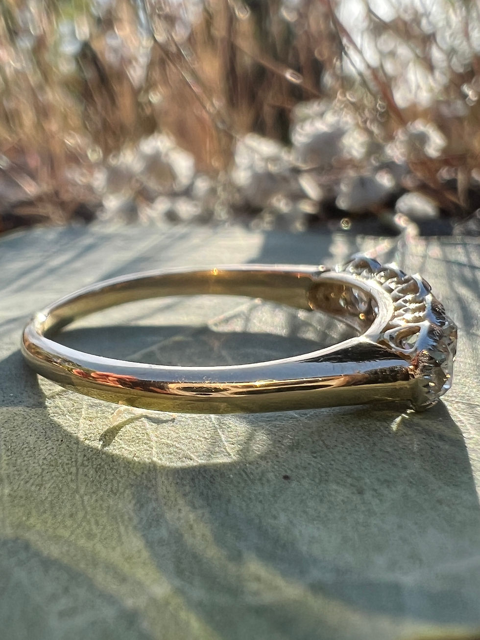 Thumbnail: Old Mine Cut Five Diamond Band Two-ToneQUALITY 