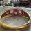 Thumbnail: mine cut diamond alongside vintage old mine cut diamond ring with Burma Rubies