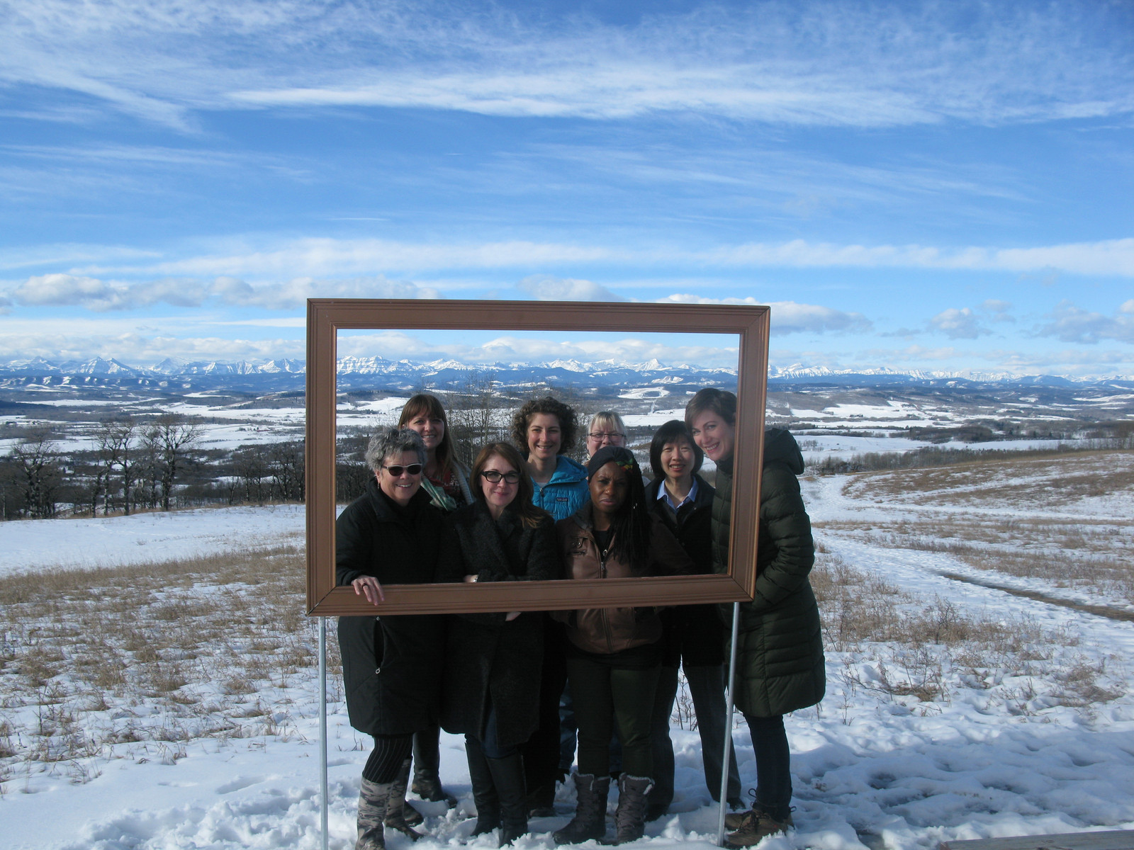 In the picture frame at the Leighton Art Centre In the picture frame at the Leighton Art Centre
