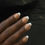 Thumbnail: Tapered Square Peach Nude French - Gel Press-on Nails