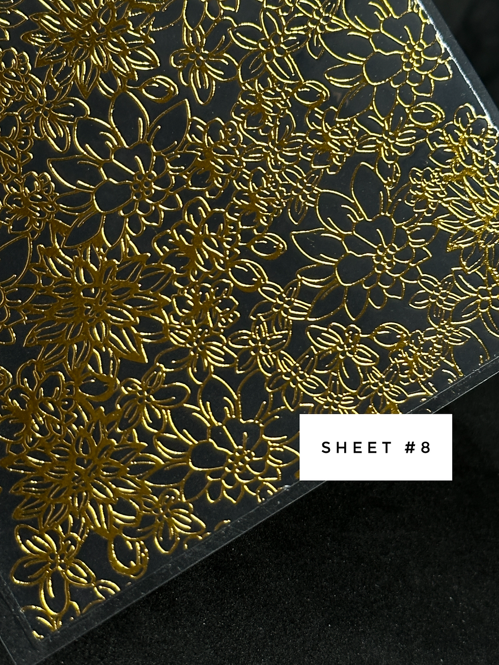 Thumbnail: Gold Embossed Decal Sheets