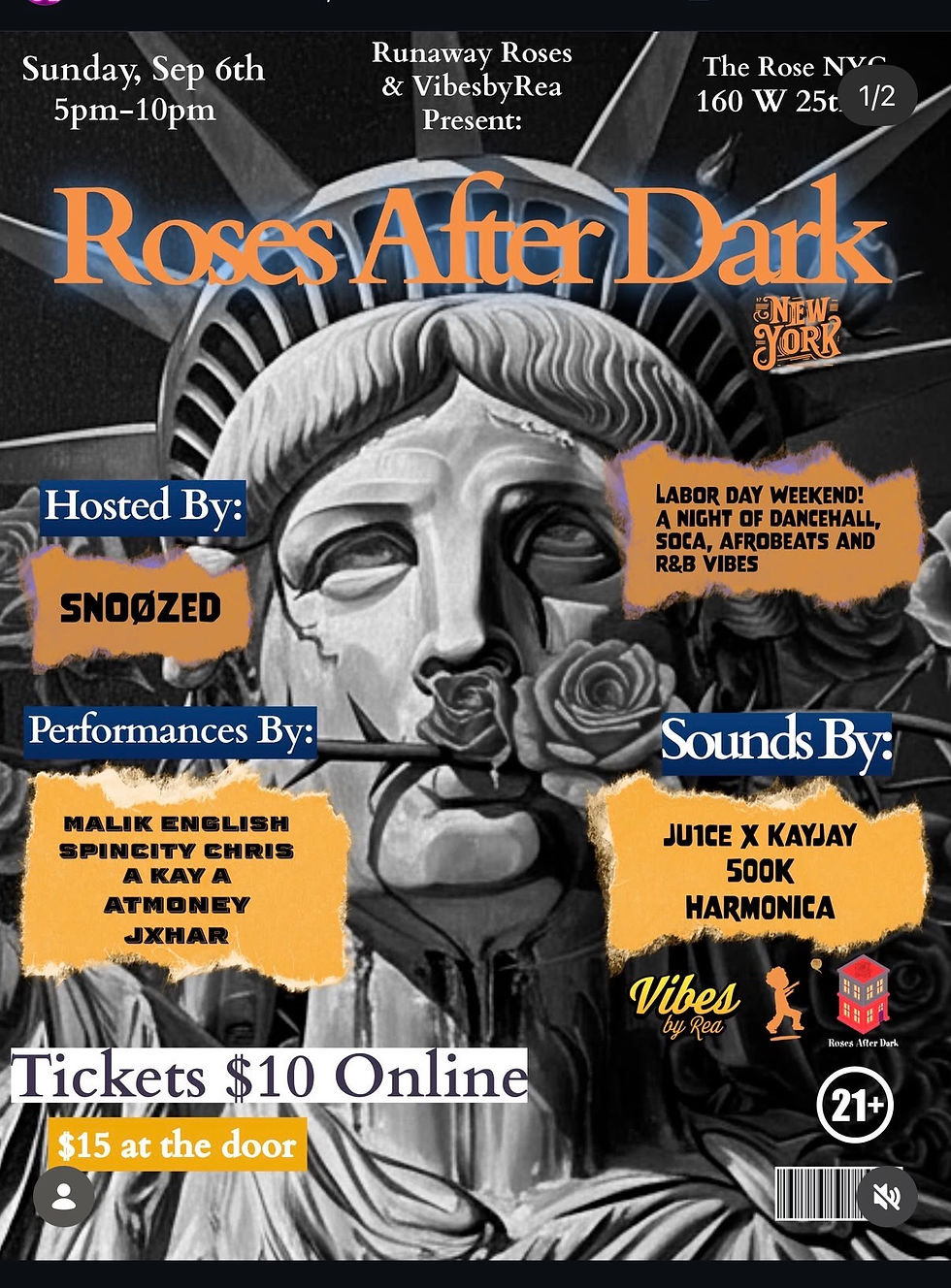 Roses After Dark