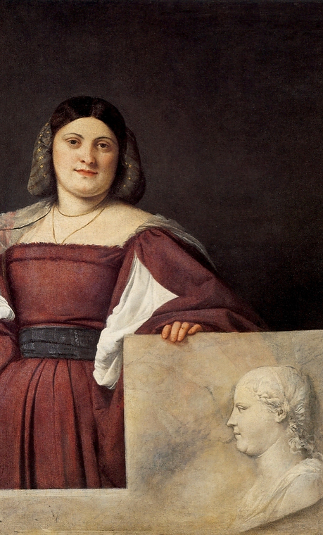 ティツィアーノ《ある女性の肖像》(通称ラ・スキアヴォーナ) 1510年頃 ロンド