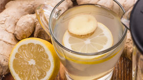 Água com limão e gengibre