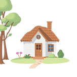Little house simple with transparent bac