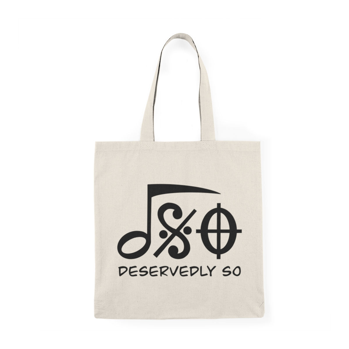 Natural Tote Bag - Different DSO logo on each side!