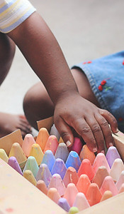 Children with Chalks