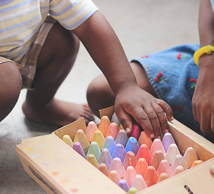 Children with Chalks