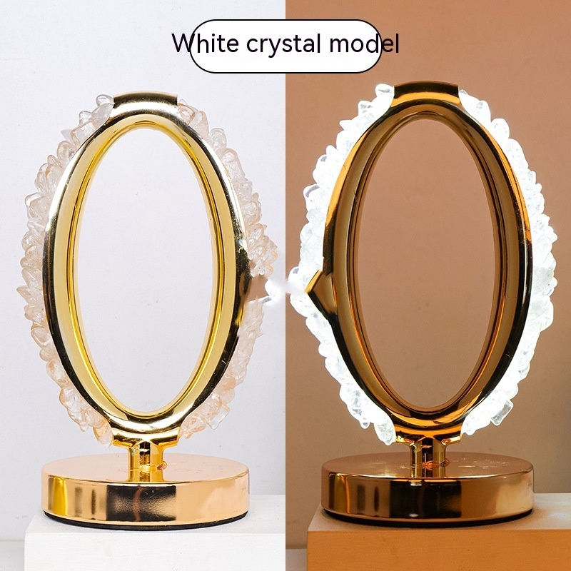 Thumbnail: Natural Crystal Stone Gravel Night Lamp