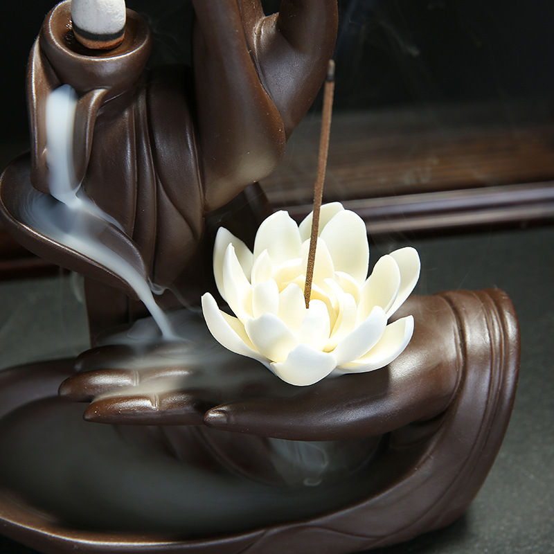 Thumbnail: Lotus Little Monk Tower Incense Burner
