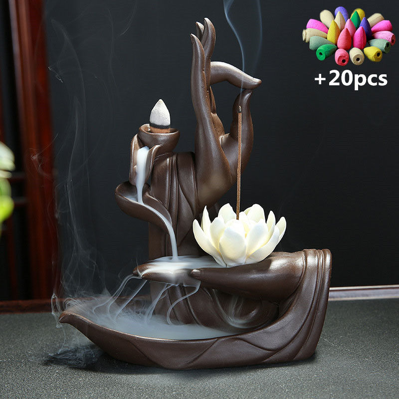 Thumbnail: Lotus Little Monk Tower Incense Burner