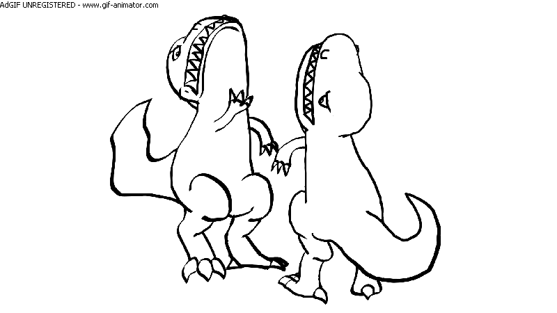 T-Rex Slap Fight