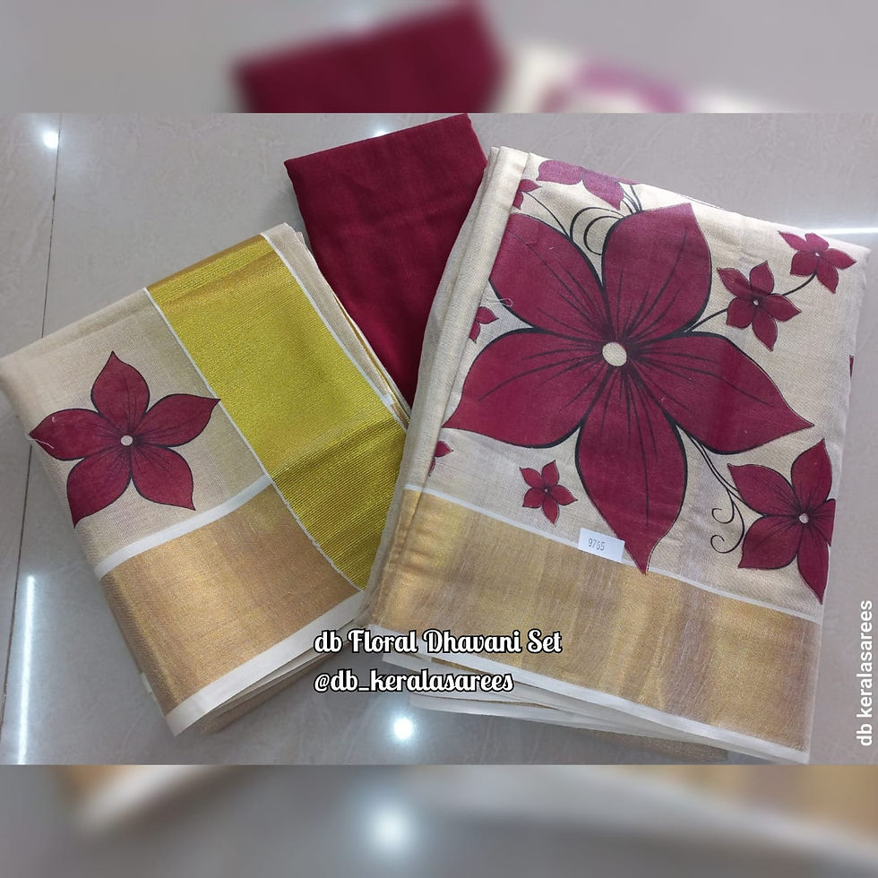 Thumbnail: db Vishu Special Floral print Dhavani Collection 🎊