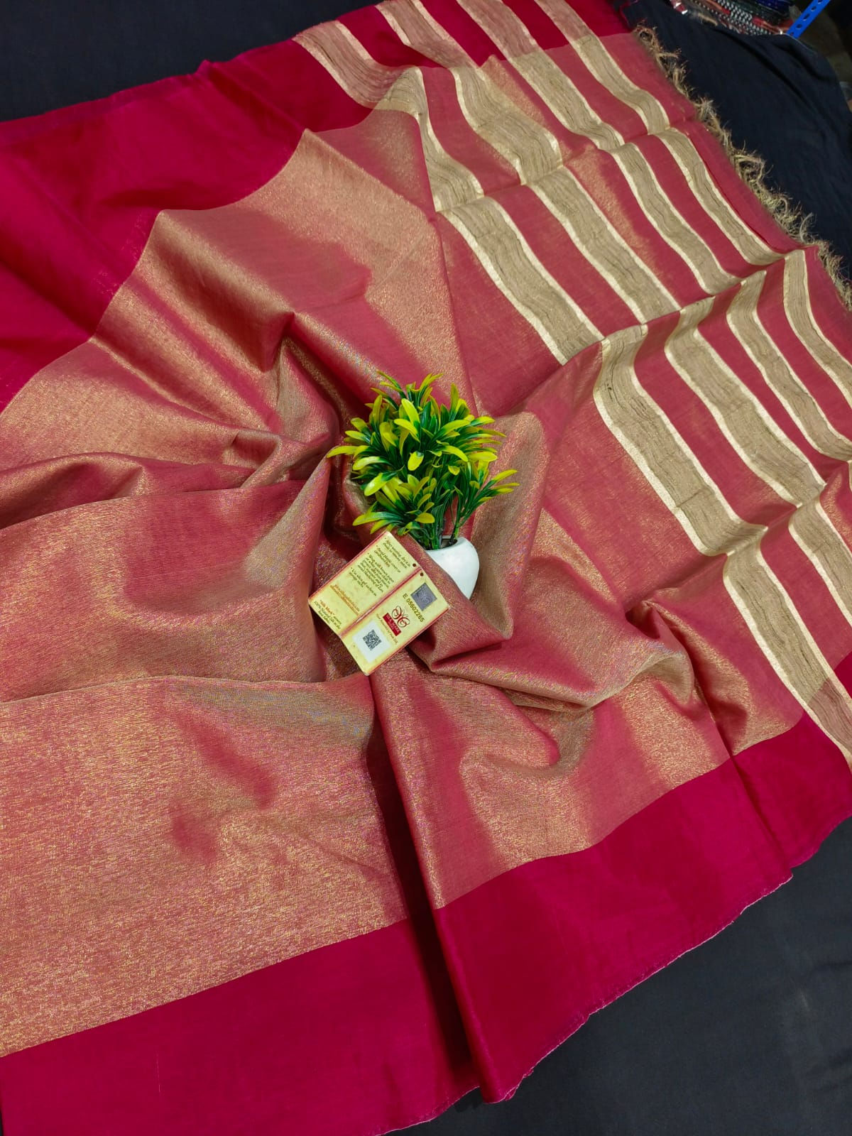 db Tussar Tissue Silk Saree