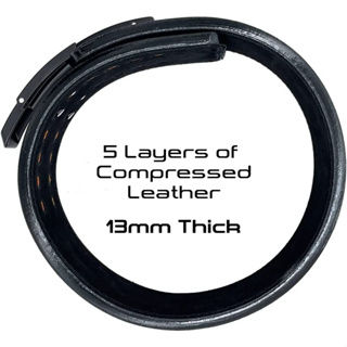 Thumbnail: Moamoaboa GOGS Series Weighlifting Belt Genuine Leather Belt 13mm